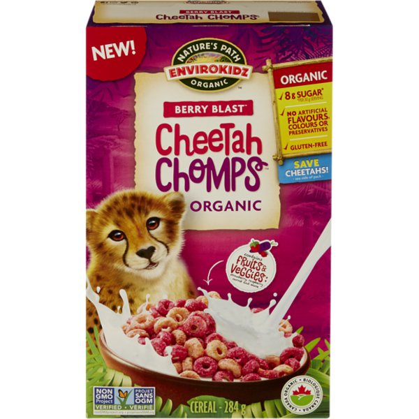 Cheetah Chomps Berry Blast Organic Cereal