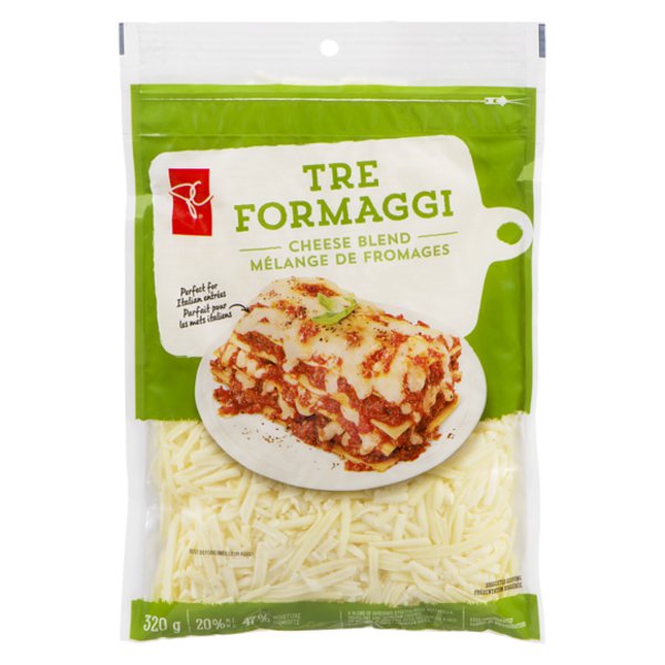 President's Choice Tre Formaggi Shredded Cheese