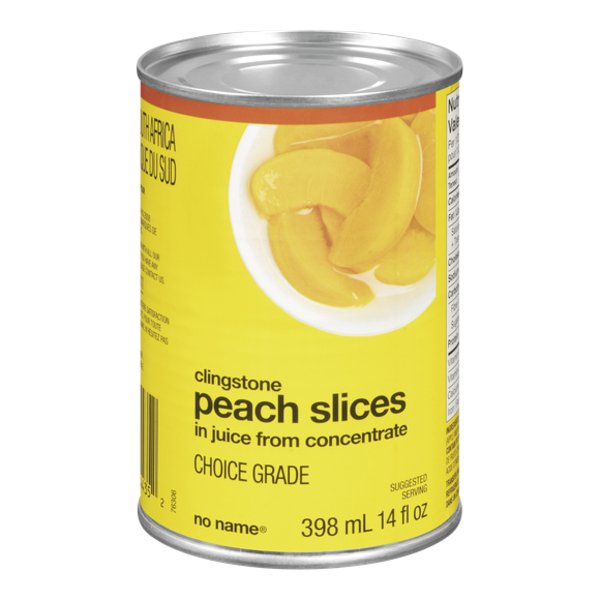 No Name Peach Slices In Juice