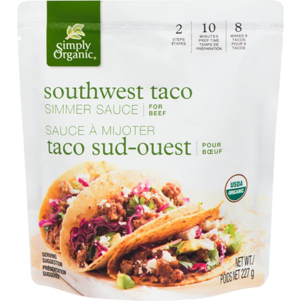 Simply Organic Southwest Beef Taco Sauce Mix