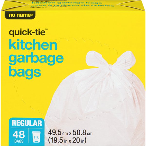 No Name Regular Quick Tie Kitchen Garbage Bags