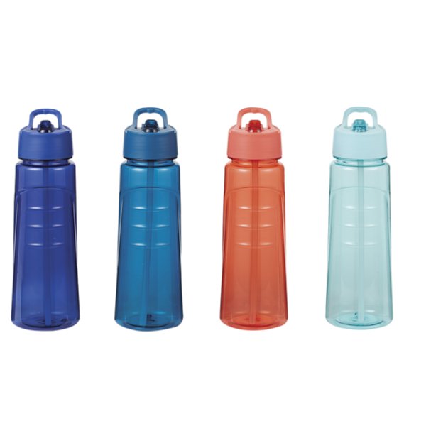Presidents Choice Single Wall Tritan Bottle with Flip Up Straw Lid