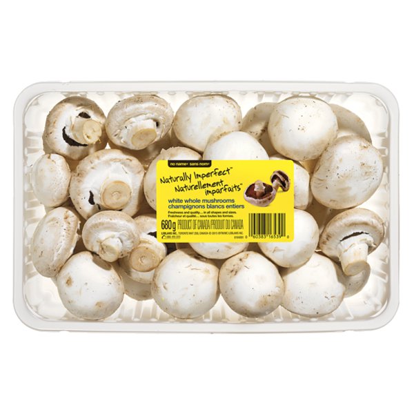 No Name Naturally Imperfect Whole White Mushrooms