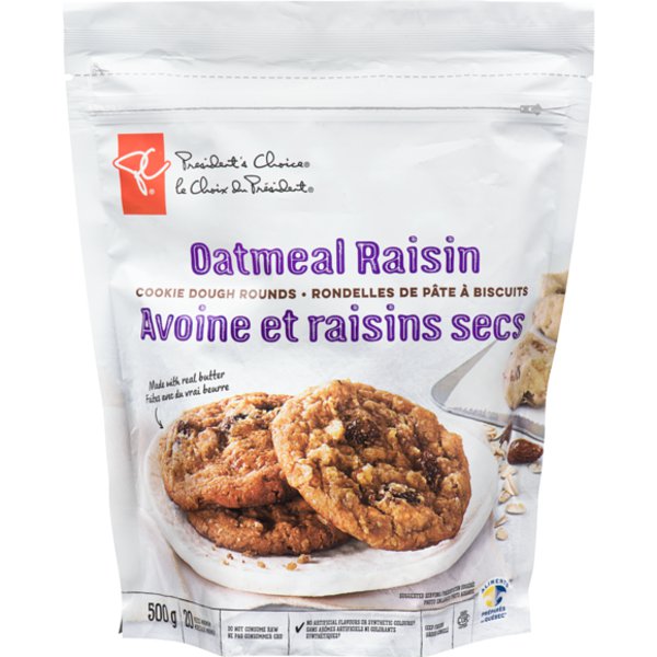 Presidents Choice Oatmeal Raisin Cookie Dough