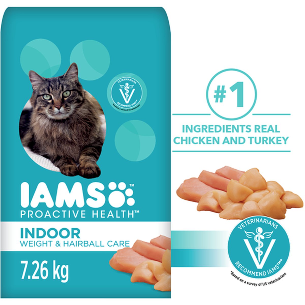 IAMS ProActive Health Adult Indoor Weight & Hairball Care Dry Cat Food