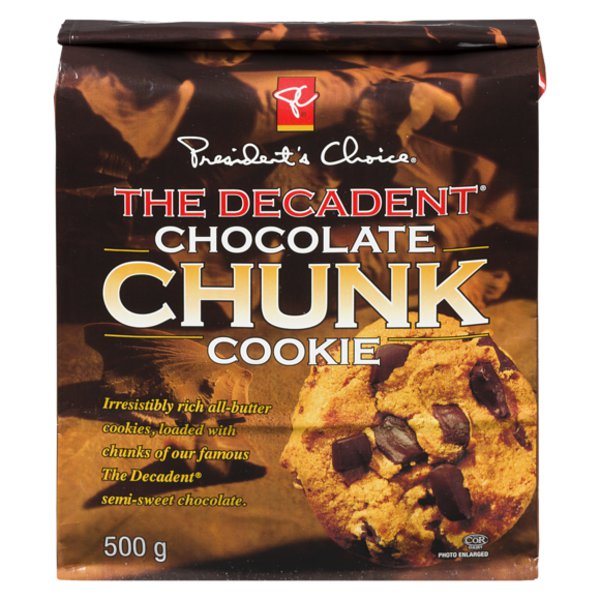 Presidents Choice Decadent Chocolate Chunk Cookies