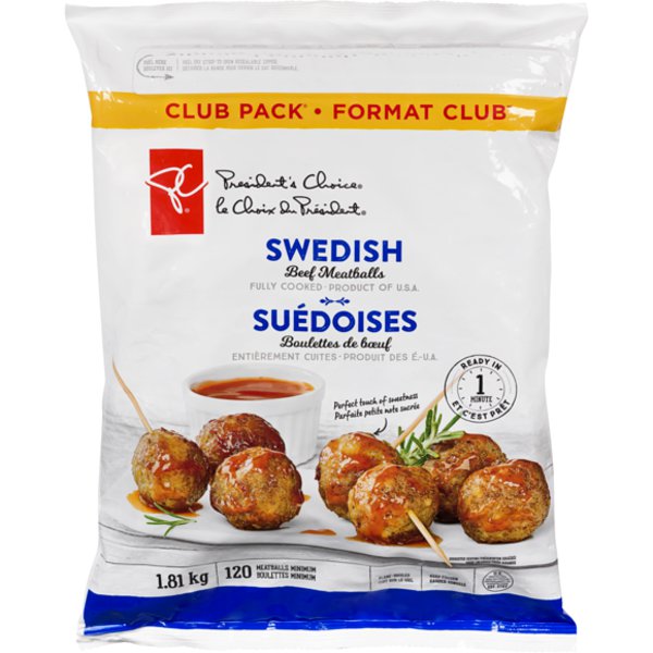 Presidents Choice Swedish Meatball Cp