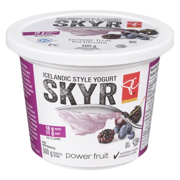 President's Choice 0% Milk Fat Power Fruit Skyr Icelandic Style Yogurt