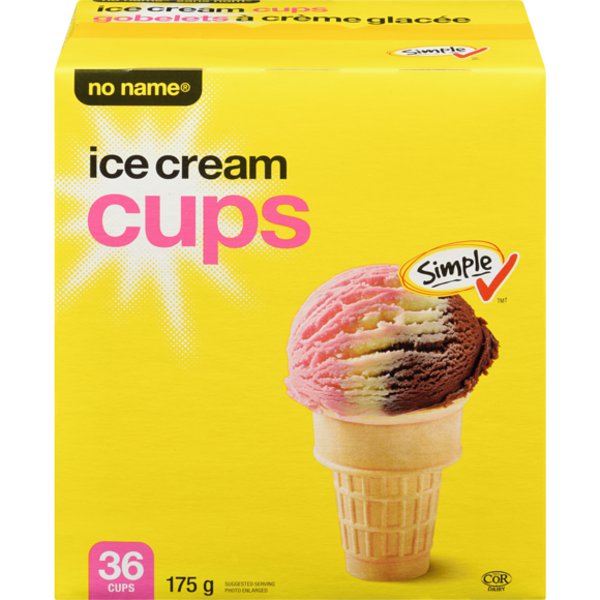 No Name Ice Cream Cups