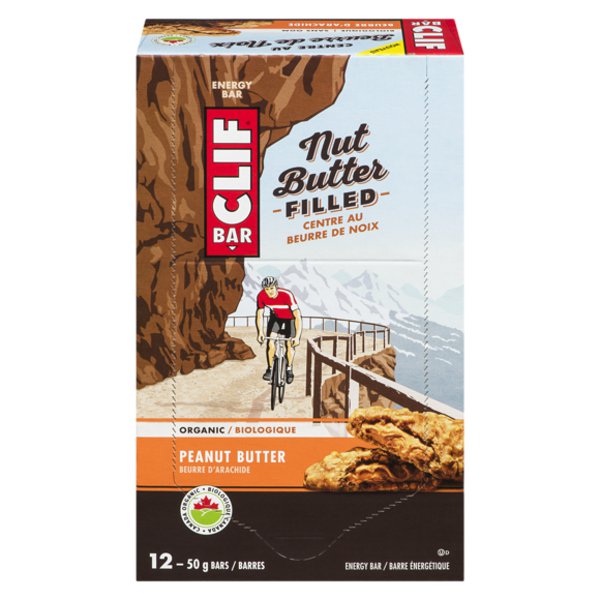 CLIF Bar Organic Peanut Butter Nut Butter Filled Energy Bar