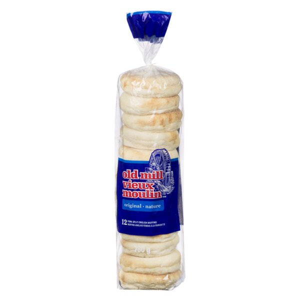 Old Mill 12 Pieces Plain English Muffin
