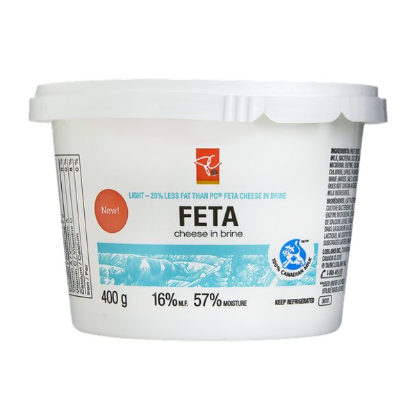President's Choice Light Feta Cheese in Brine