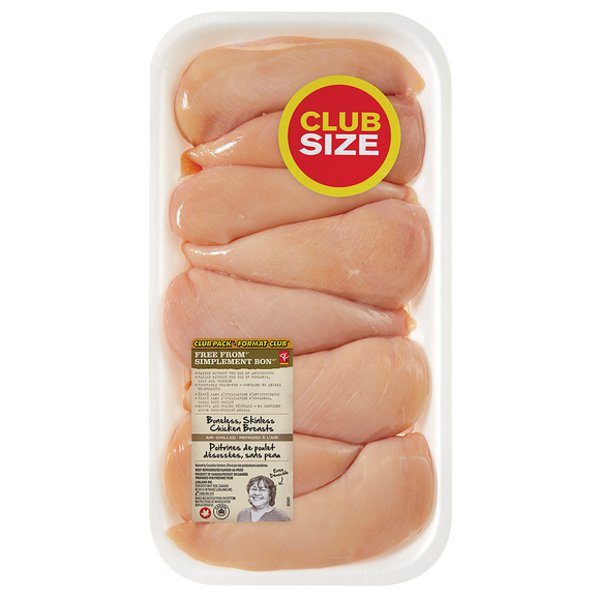Presidents Choice Free From Boneless Skinless Chicken Breast Club Pack