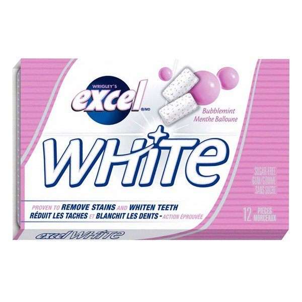 Excel White Bubblemint Sugar Free Gum
