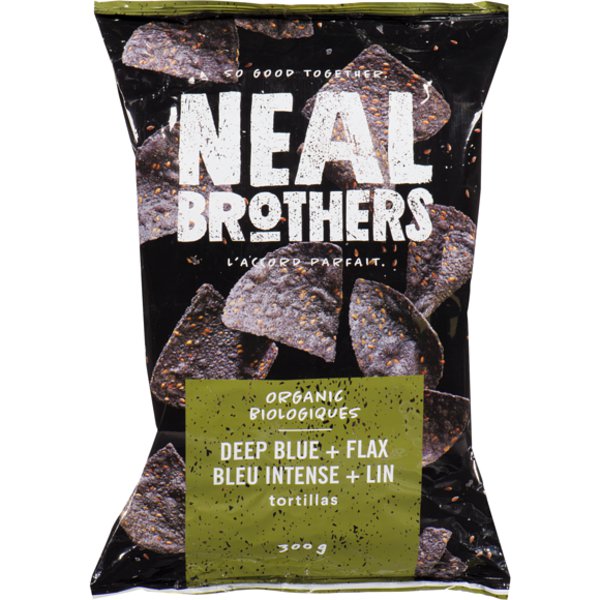 Neal Brothers Foods Organic Blue Tortilla With Flax
