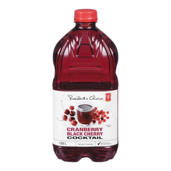 Presidents Choice Cranberry Blackcherry Cocktail