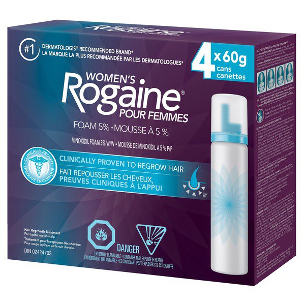 Rogaine Womens Foam 5% Minoxidil Hair Regrowth Treatment