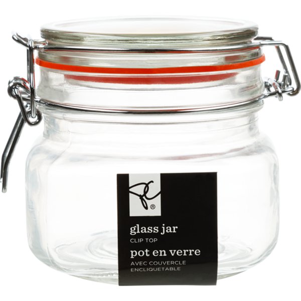 President's Choice .05 L Square Clip Jar