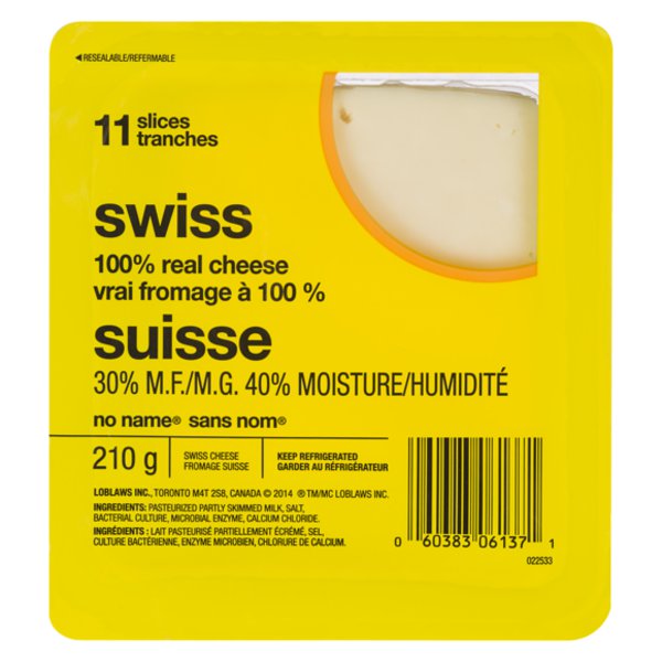 No Name Natural Swiss Slices