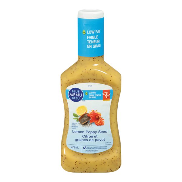 Presidents Choice Blue Menu Lemon Poppy Seed Salad Dressing