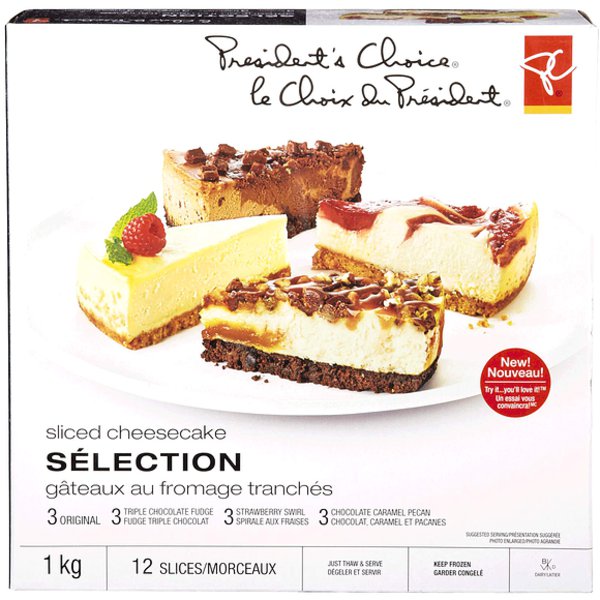Presidents Choice Cheesecake Selection