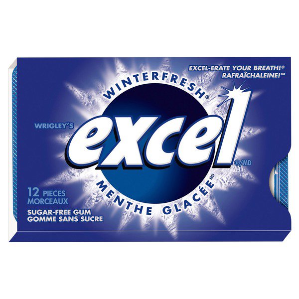 Excel Winterfresh Sugar Free Gum (Case)