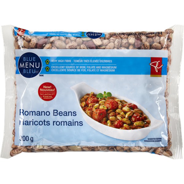 Presidents Choice Blue Menu Romano Beans