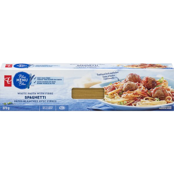 President Choice Blue Menu Spaghetti With Fibre White Pasta