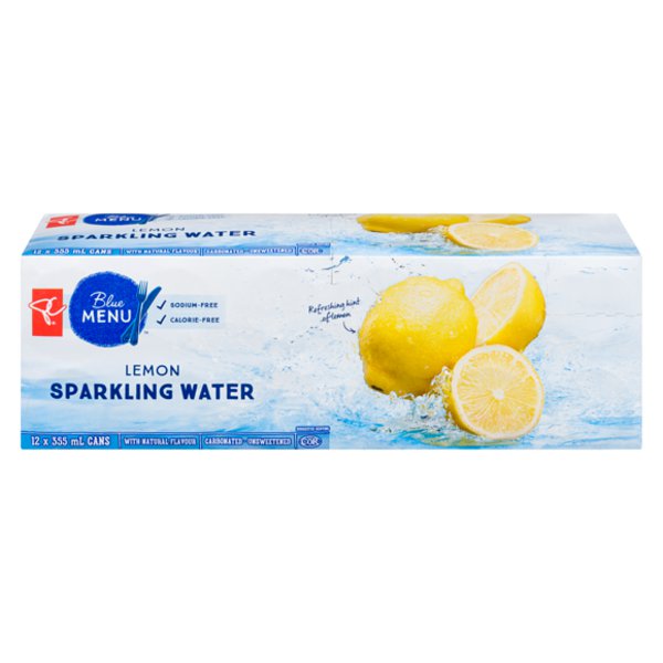 President's Choice Blue Menu Lemon Sparkling Water