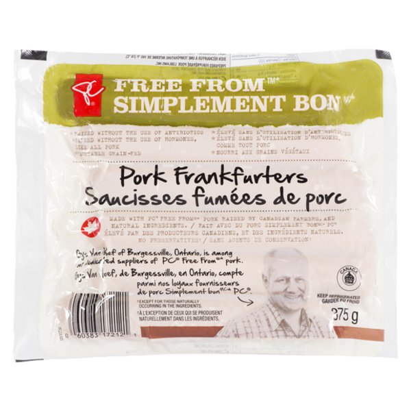 President's Choice Free From Pork Frankfurters