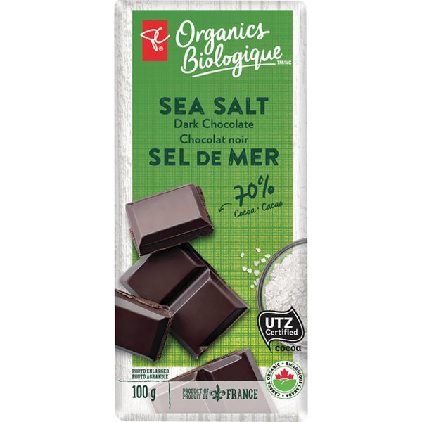 PC Organics Organic Sea Salt Dark Chocolate