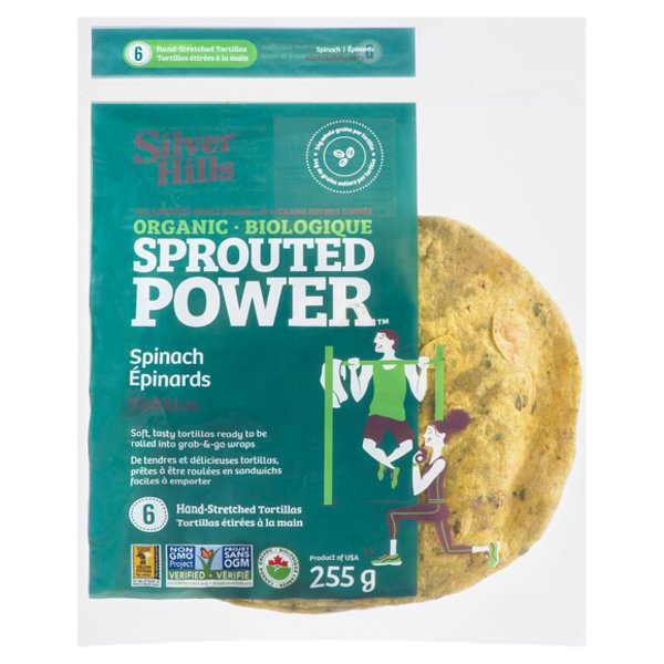 Silver Hills Bakery Organic Spinach Tortillas
