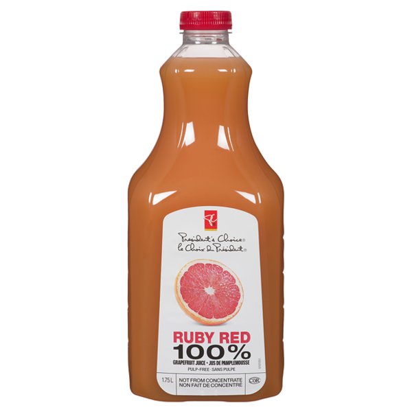 Presidents Choice Red Ruby Ice Grapefruit