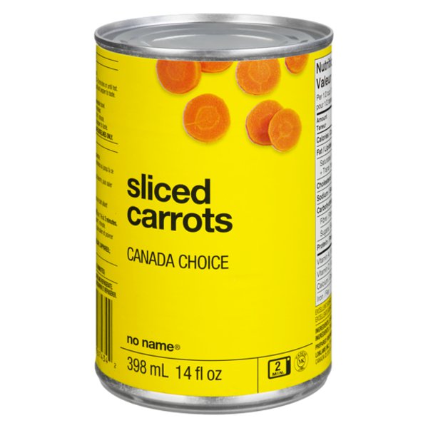No Name Sliced Carrots