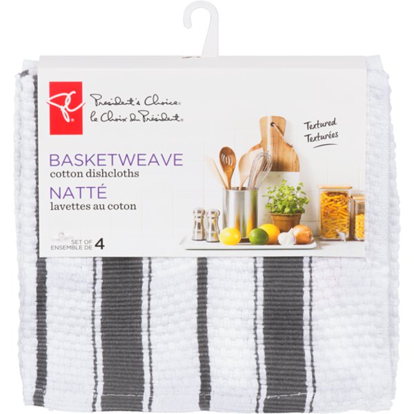 Presidents Choice Grey Dishcloths Pack