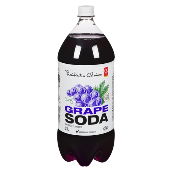 Presidents Choice Naturally Flavoured Grape Soda