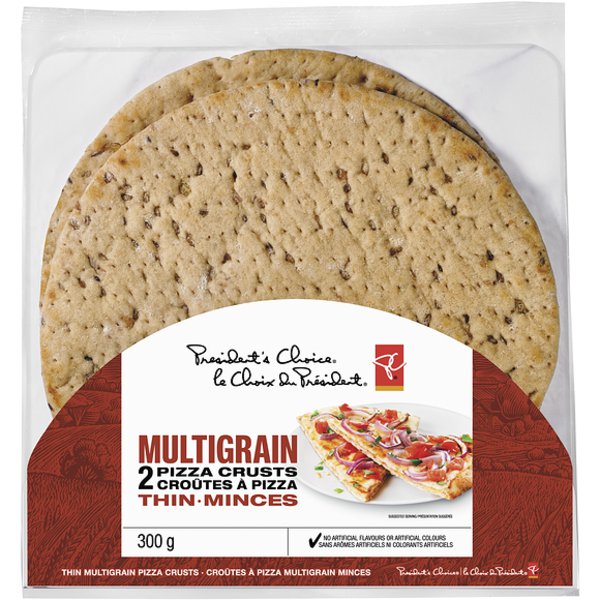 President's Choice Multigrain Pizza Thin Crust