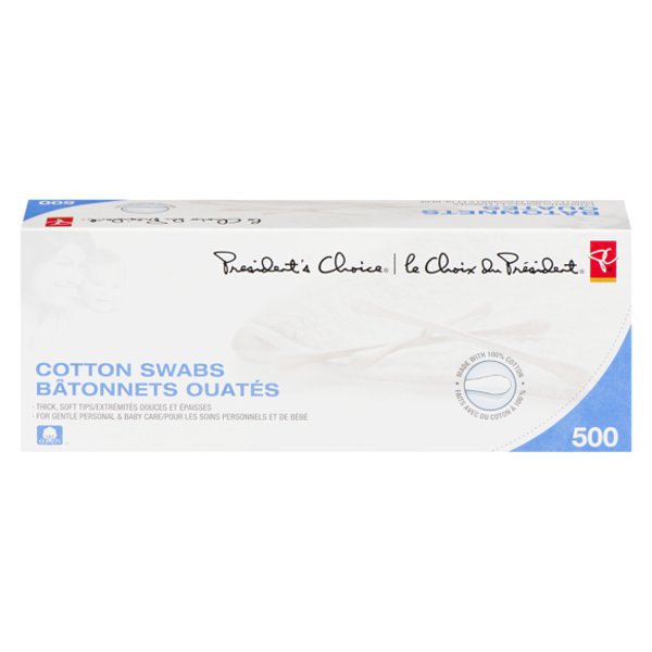 Presidents Choice Regular Cotton Swabs