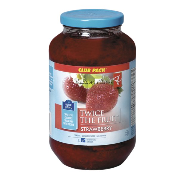 Presidents Choice Twice The Fruit Strawberry Spread