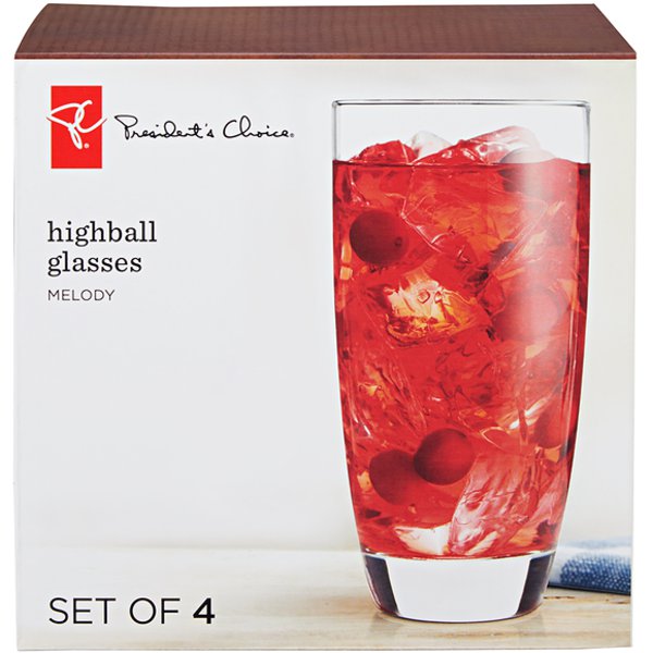 Presidents Choice 520 Milliliter Melody Highball Glass