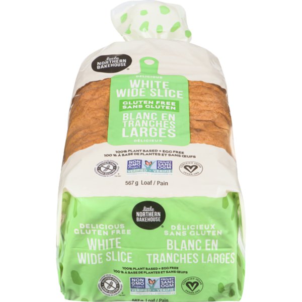 Little Northern Bakehouse Gluten Free White Wide Slice Bread Loaf