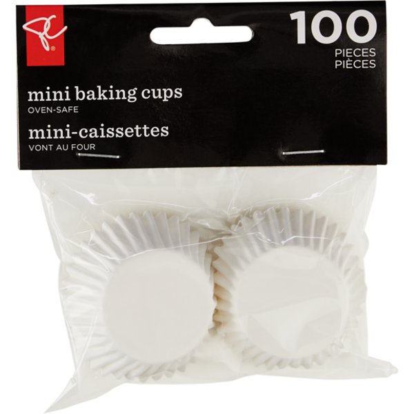 Presidents Choice White Mini Baking Cups