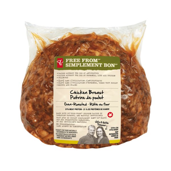 President's Choice Free From Oven Roasted Chicken (Thin Sliced)