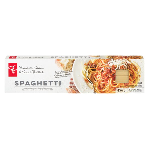 Presidents Choice Splendido Spaghetti
