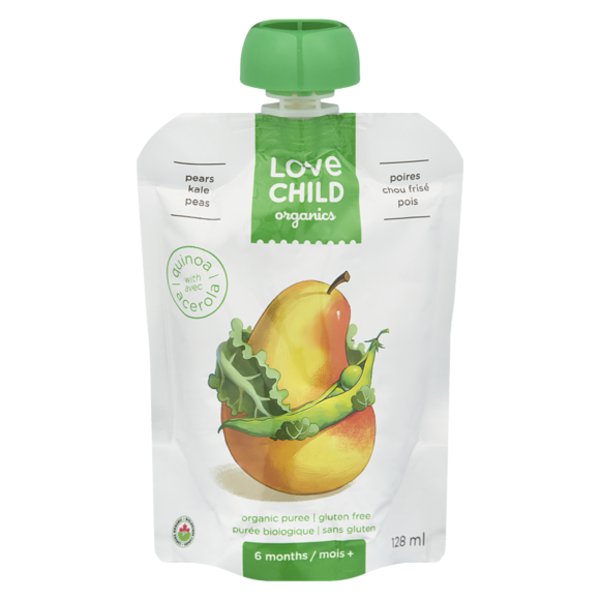 Love Child Organics Pears, Kale & Peas