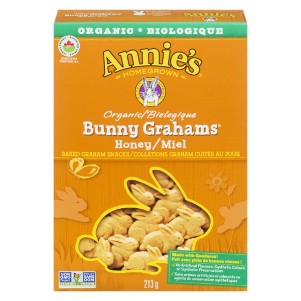 Annie's Homegrown Annies Bunny Graham Cookies Organic