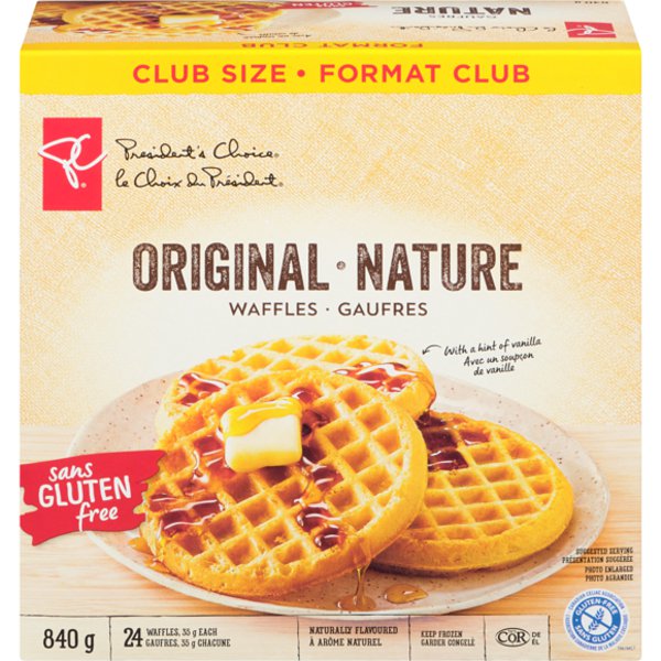 Presidents Choice Gluten Free Waffles