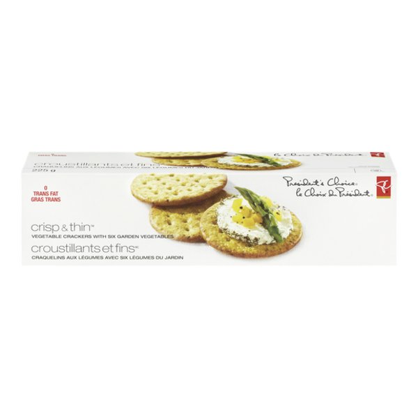 President's Choice Crisp Thin Vegetable Crackers