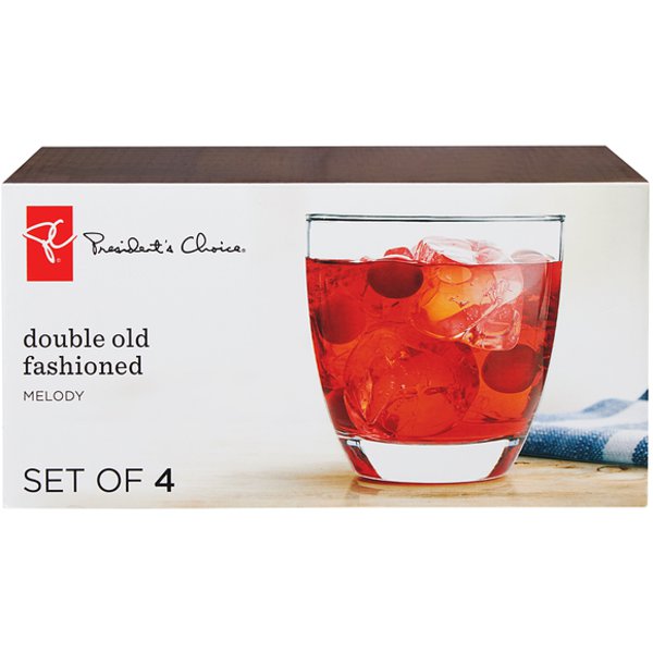 Presidents Choice Melody Dof Glass Set 4