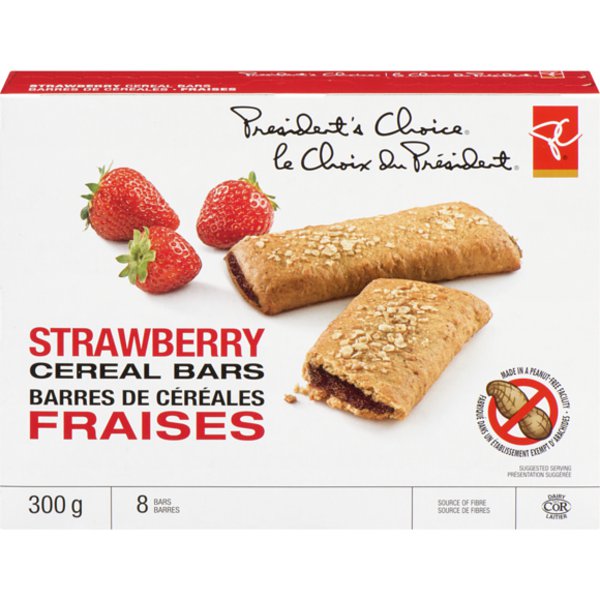 President's Choice Strawberry Peanut Free Cereal Bar